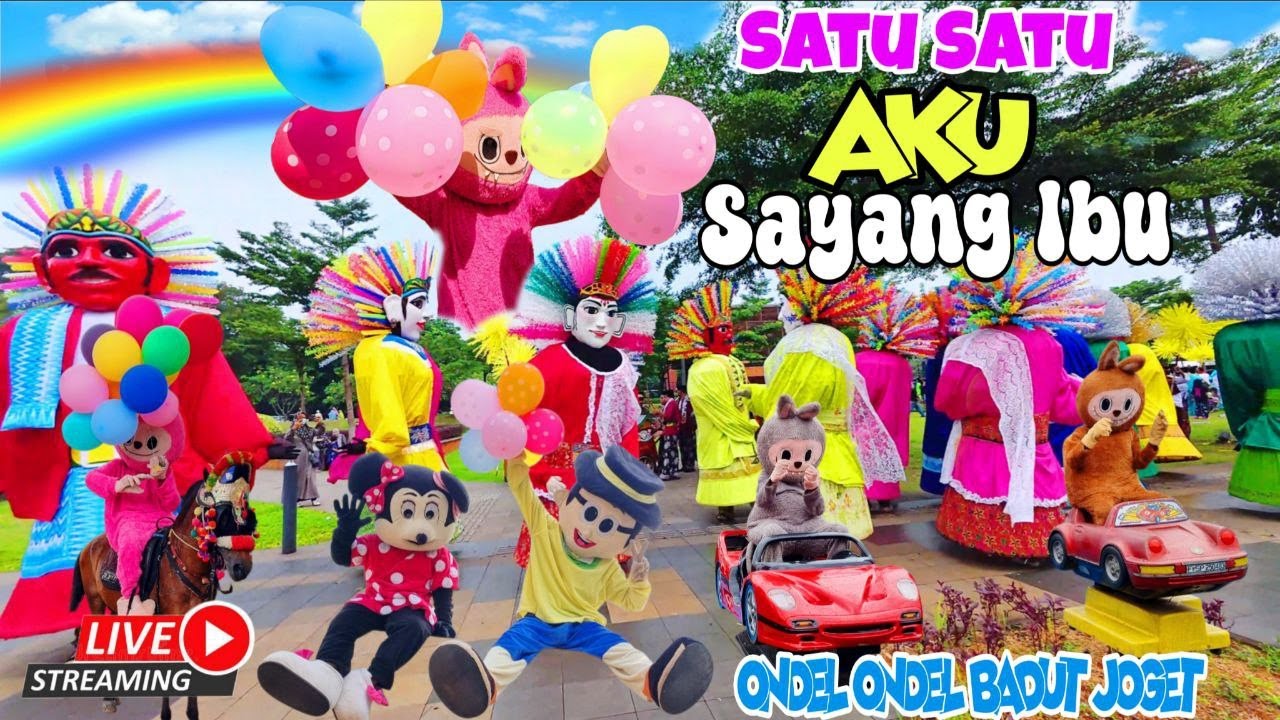 SATU SATU AKU SAYANG IBU ❤️ ONDEL ONDEL JOGET BADUT LUCU | SAYANG SEMUANYA LAGU POPULER