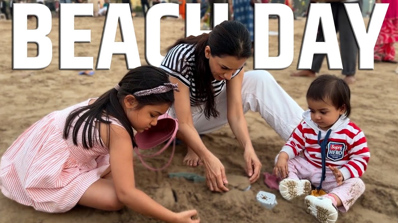 Beach Day with my babies | Smriti Khanna | Gautam Gupta
