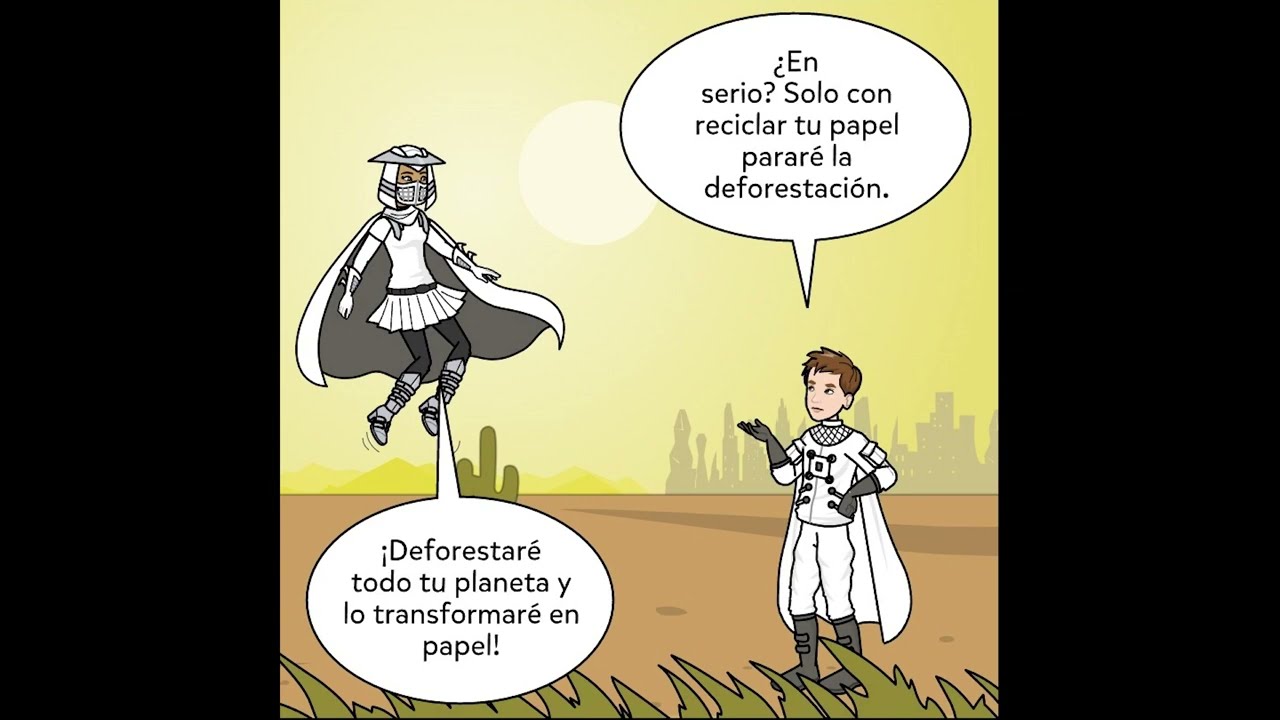 Cómic sobre reciclaje. Segundo Bachillerato CTM