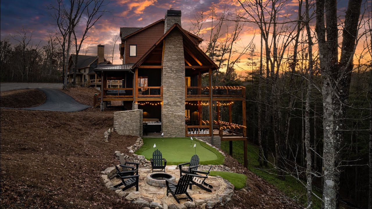The Hummingbird Hearth Luxury Log Cabin Tour | Airbnb Cabin Tour #luxurylifestyle #georgia #airbnb