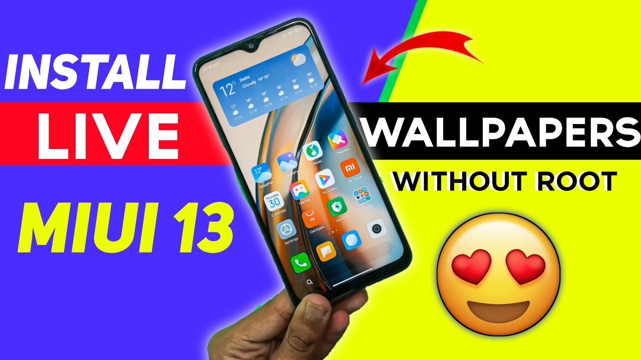 How To Install Miui 13 Live Wallpapers In Any Redmi Device ( Molten Glass & Crystallization )