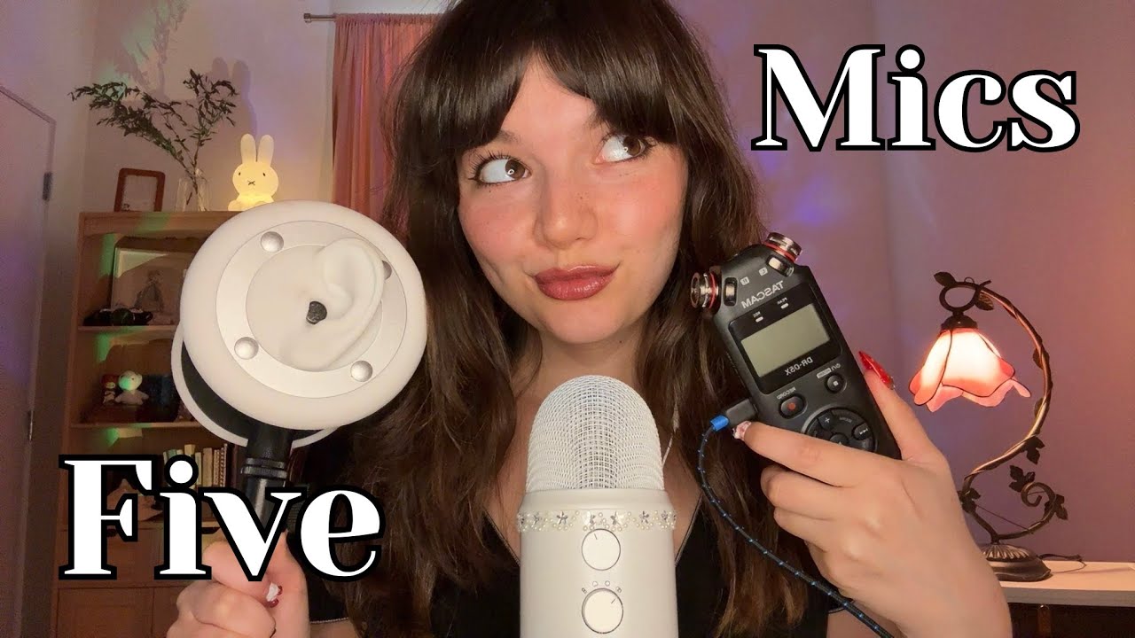 Fast and Aggressive ASMR With 5 Different Mics ( Mouth Sounds, Tapping, Mic Triggers and Shiveries )