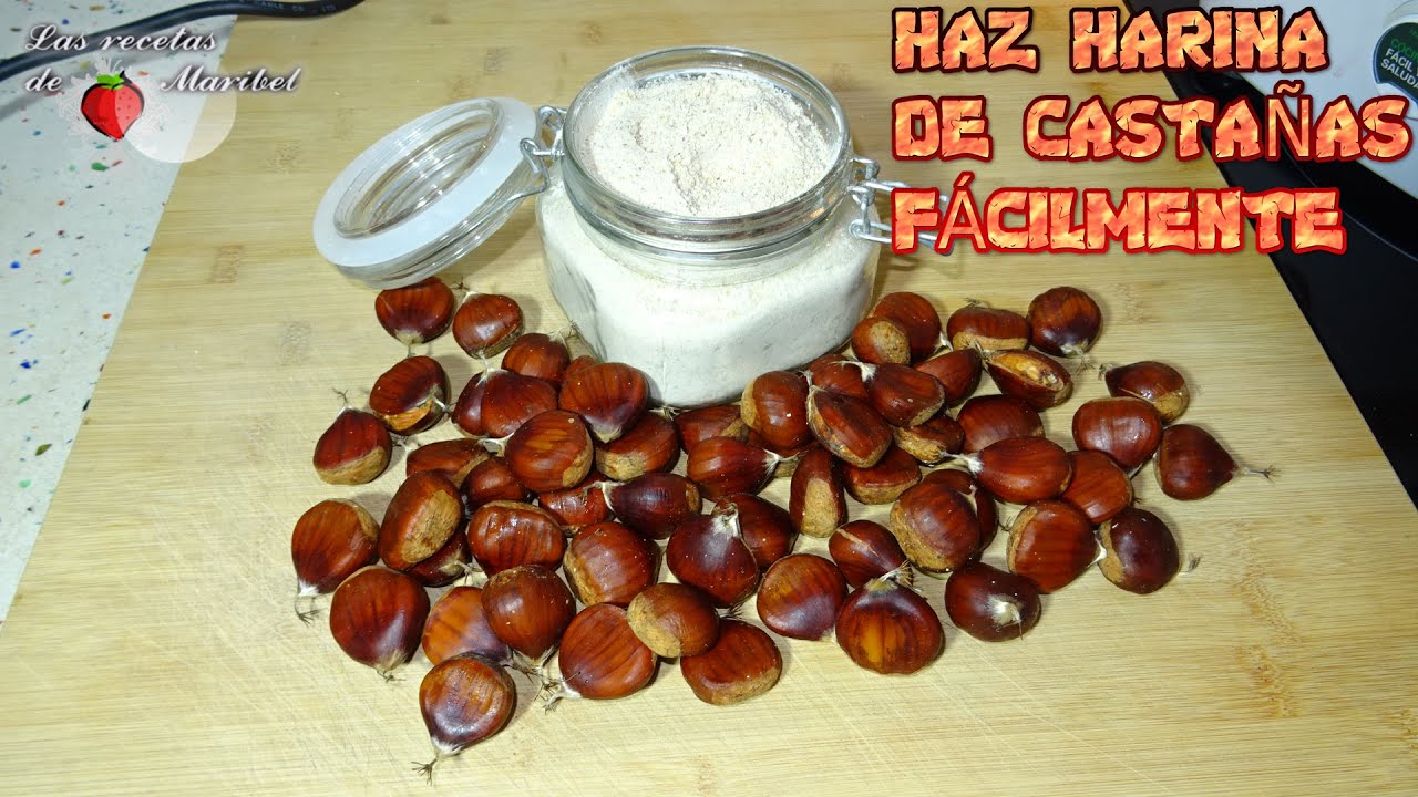 Haz Harina de CASTAÑA Fácilmente en Casa