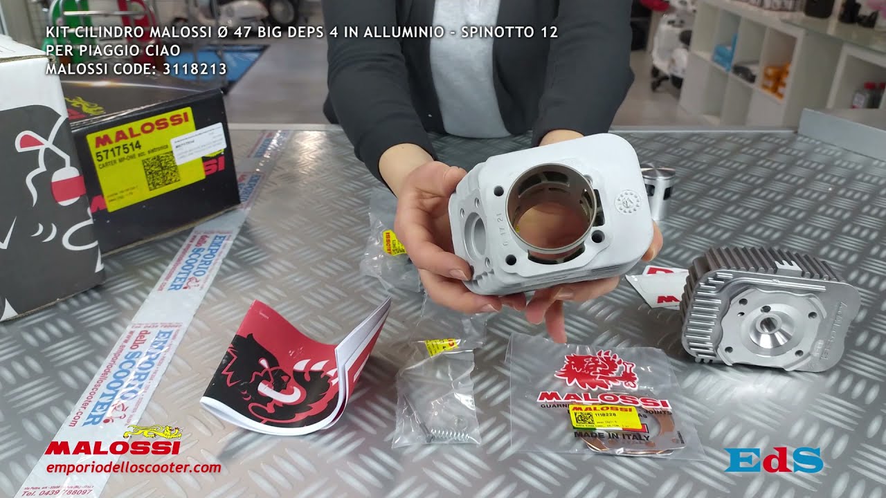 MALOSSI Unboxing | BIG DEPS 4 MHR Gruppo termico Ciclomotori Piaggio - 3118213
