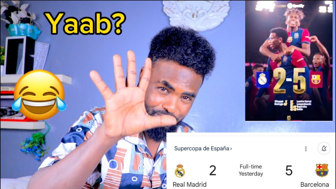 barcelona vs real madrid Xasuq baa Kadhacay  Guri barwaaqo