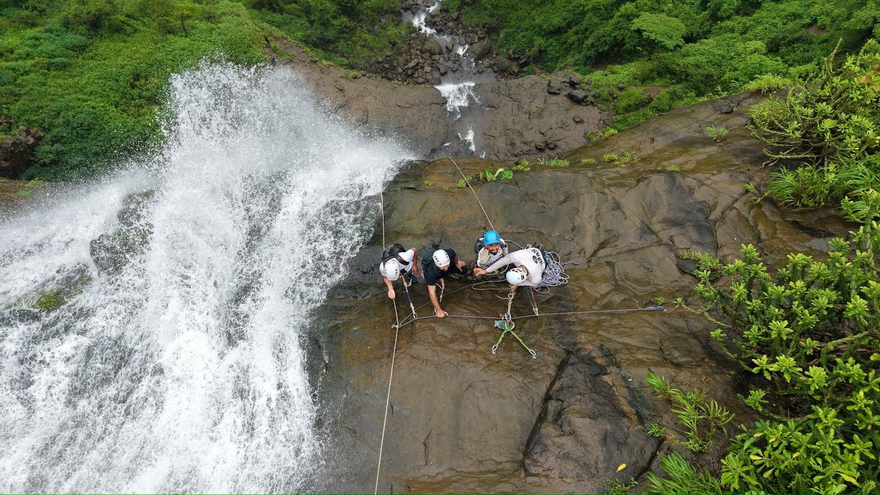 Siddeshwar Waterfall 350ft Rappelling | Monsoon Adventure in Maharashtra | TravelBytes Ep.3 by BHC