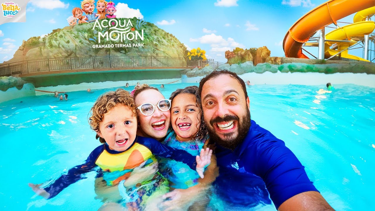 UM DIA INTEIRO NO PARQUE AQUÁTICO DE ÁGUAS QUENTES ACQUAMOTION GRAMADO FAMÍLIA BELLA E LUCCA SHOW