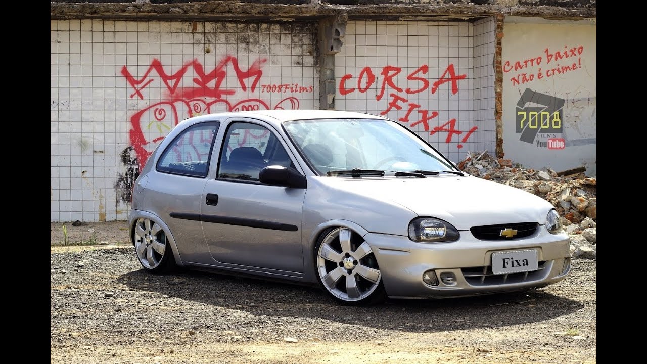 ENGOLE BORDA! Corsa 2000 Rebaixado Aro 17 Suspensão Fixa! - Canal 7008Films