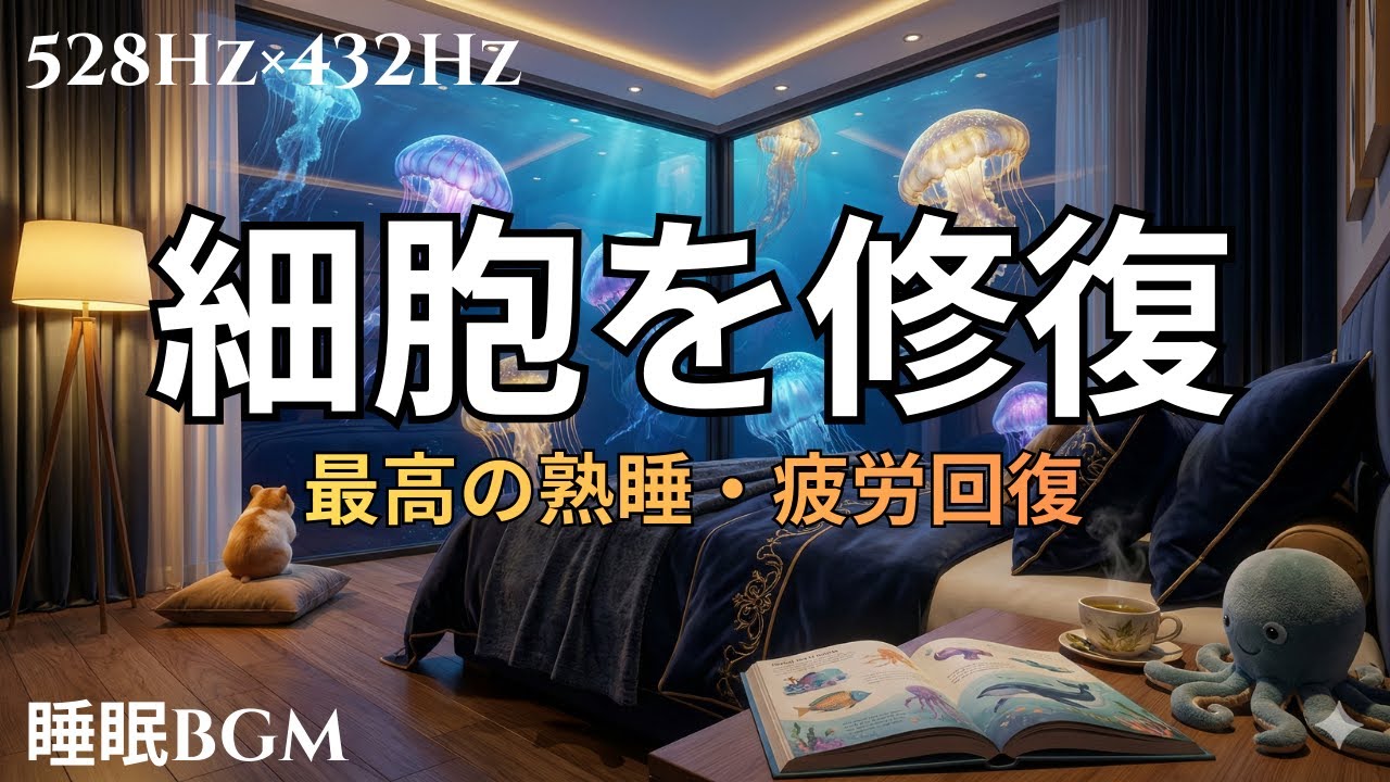 【超・疲労回復】細胞修復する深海の眠り｜Deep Healing Music