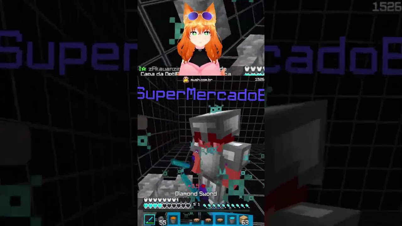 Era pra ser apenas um Simples PVP no Gladiator, mas...  #minecraft #vtuber #shorts