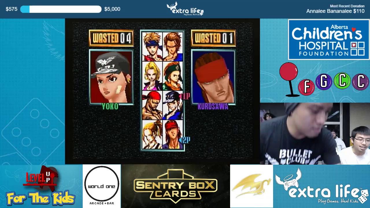 Extra Life 2018 Day 2 - Mystery Tournament Losers Round 2: Last Bronx (Saturn)