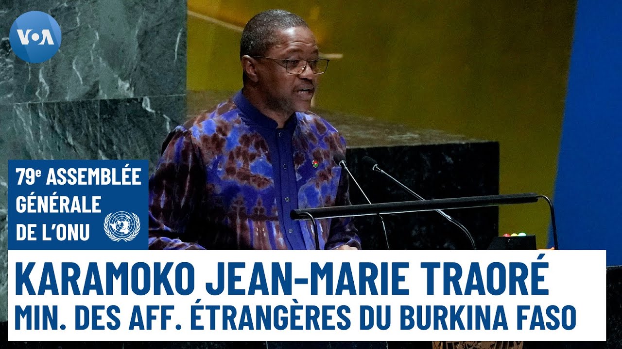 Le ministre des Affaires étrangères du Burkina Faso Karamoko Jean-Marie Traoré à la 79e AGNU