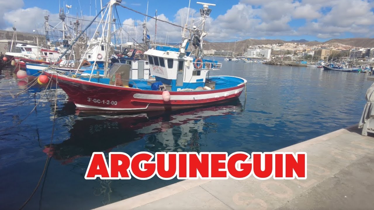 Gran Canaria Arguineguin waterfront and beach view
