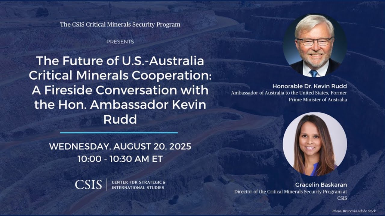 The Future of U.S.-Australia Critical Minerals Cooperation