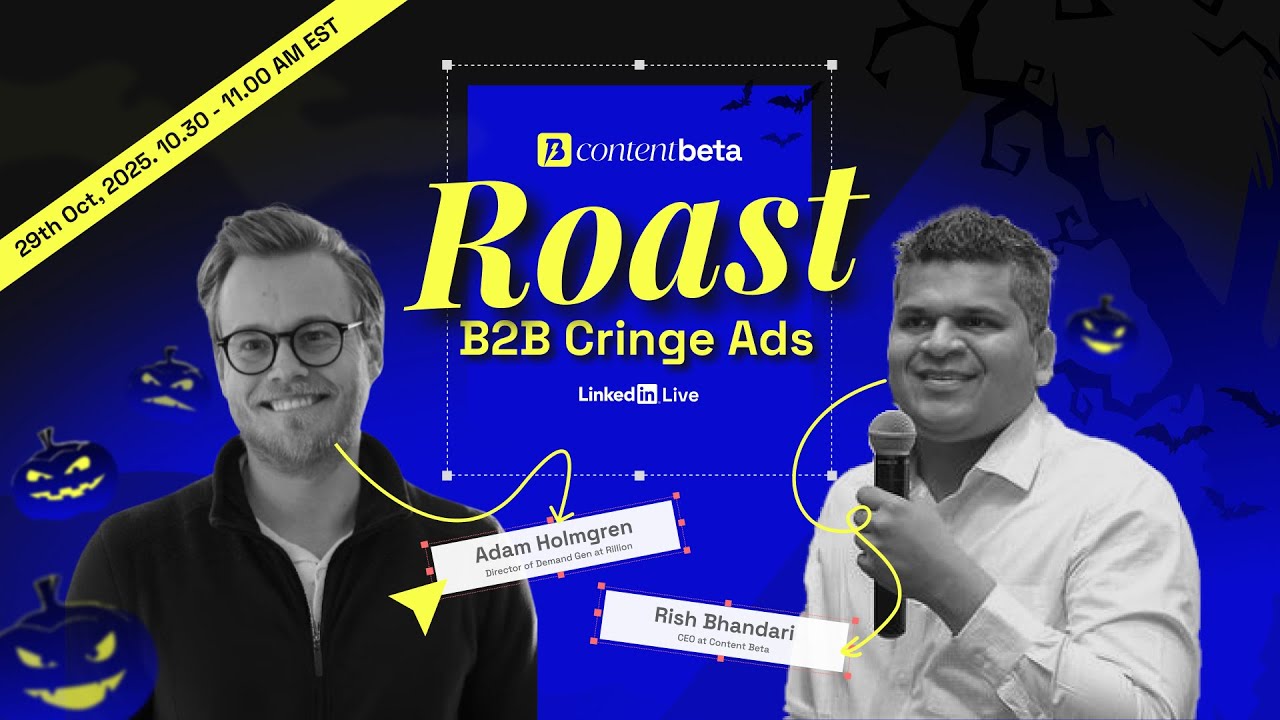 Roast B2B Video Ads with Adam Holmgren (Co-Founder & CEO at Fibbler)