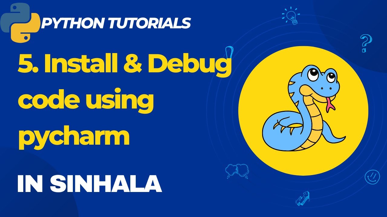 5. Install PyCharm on windows in sinhala| How to install pycharm on windows| debug python in pycharm