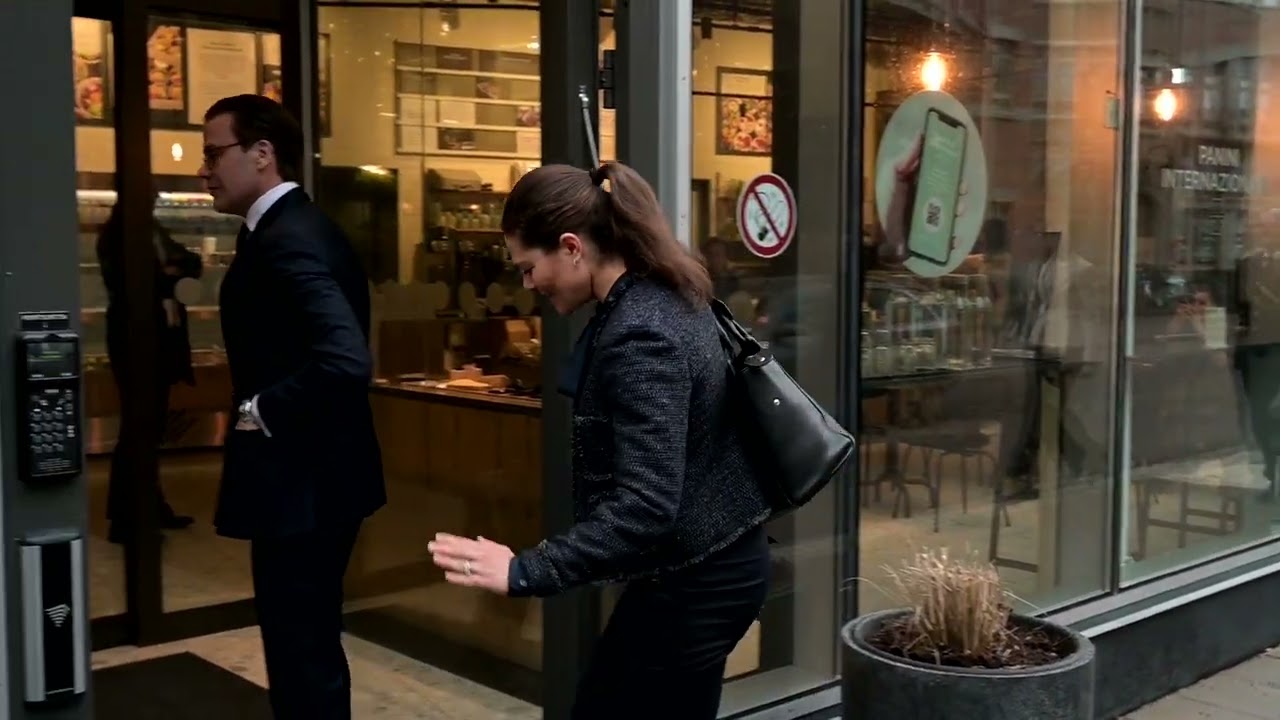 Crown Princess Victoria and Prince Daniel back togeher at work