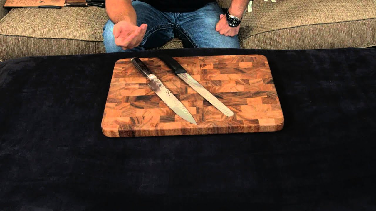 Shun Premier vs. Victorinox Fibrox — Slicing Knife.