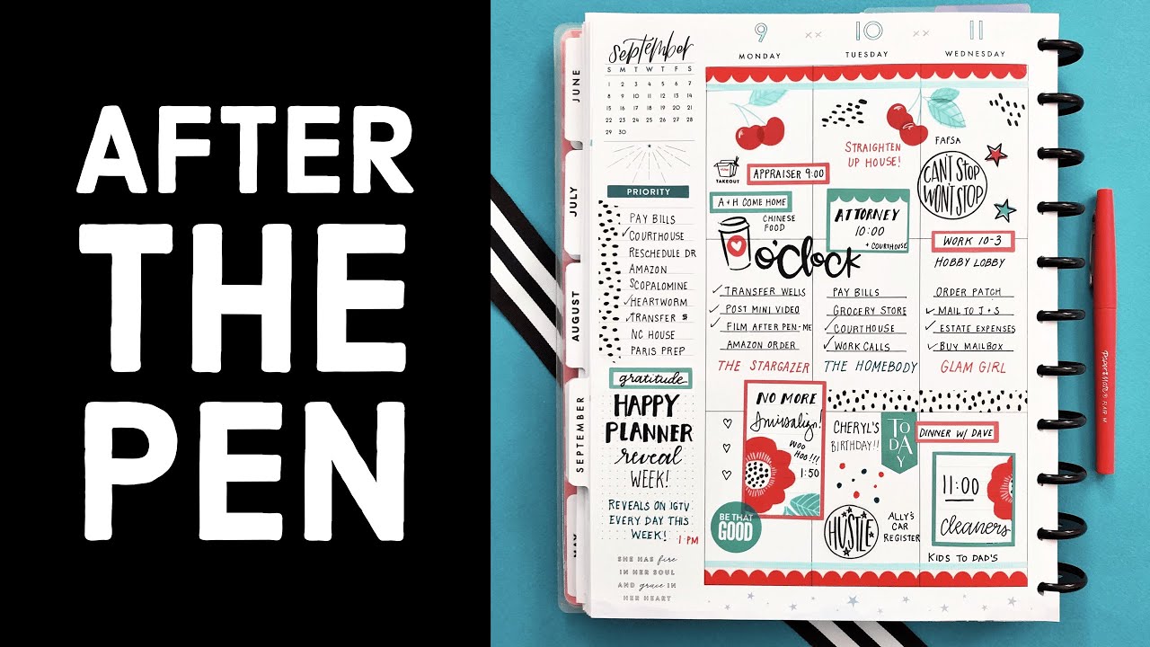 Writing in my Big Happy Planner! // Plan with Me After The Pen // September 9-15, 2019