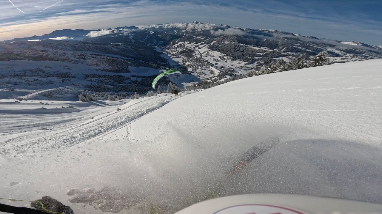 Speedriding poursuite avec @djescalope  a la Clusaz !