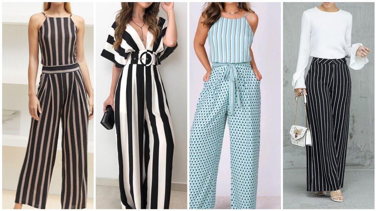 Tied bow knot striped patron off shoulder romper dress and jumpsuit collection