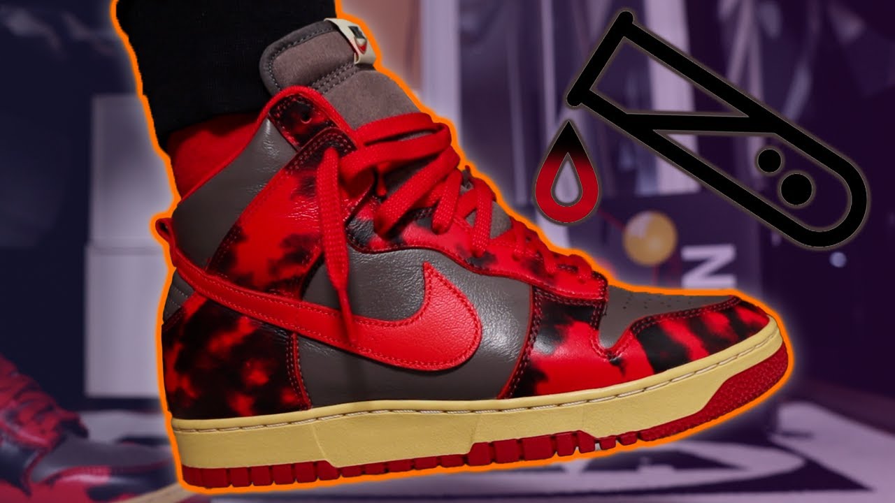 SIZING IS WRONG!!! Nike Dunk High 1985 Red Acid Wash Review/On-Feet!!!