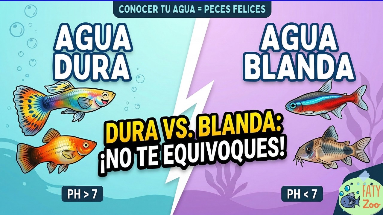 ¿Qué PECES elegir según tu AGUA?  DURA vs BLANDA