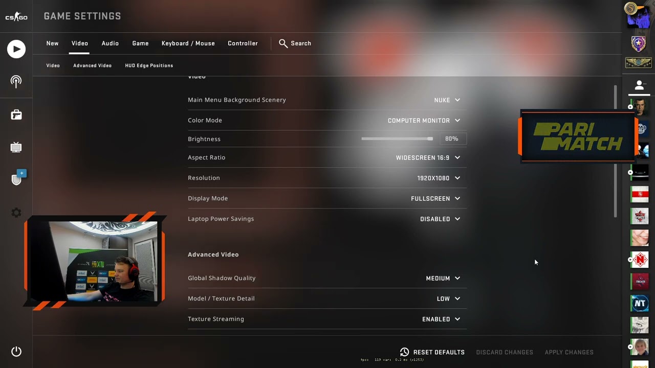 YEKINDAR 2022 INGAME SETTINGS FOR CSGO