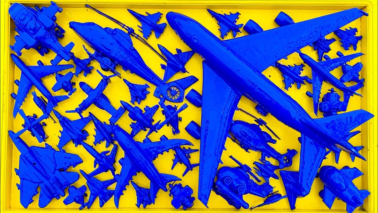 Pesawat Warna-Warni⁉️Pesawat Garuda, B1-Bomber, Helicopter Apache,RC Plane Shukoi SU27, F6F Hellc4t