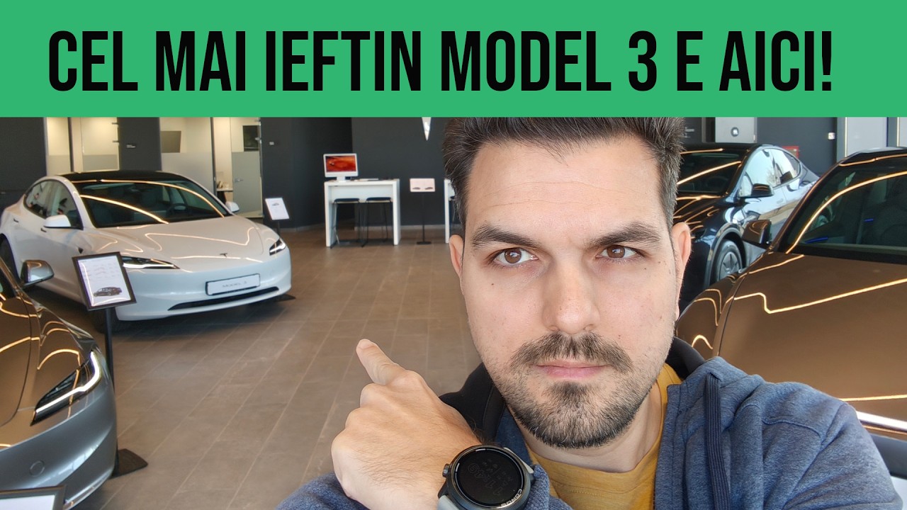 TESLA MODEL 3 STANDARD PRIMELE IMPRESII: Prezentare interior, exterior