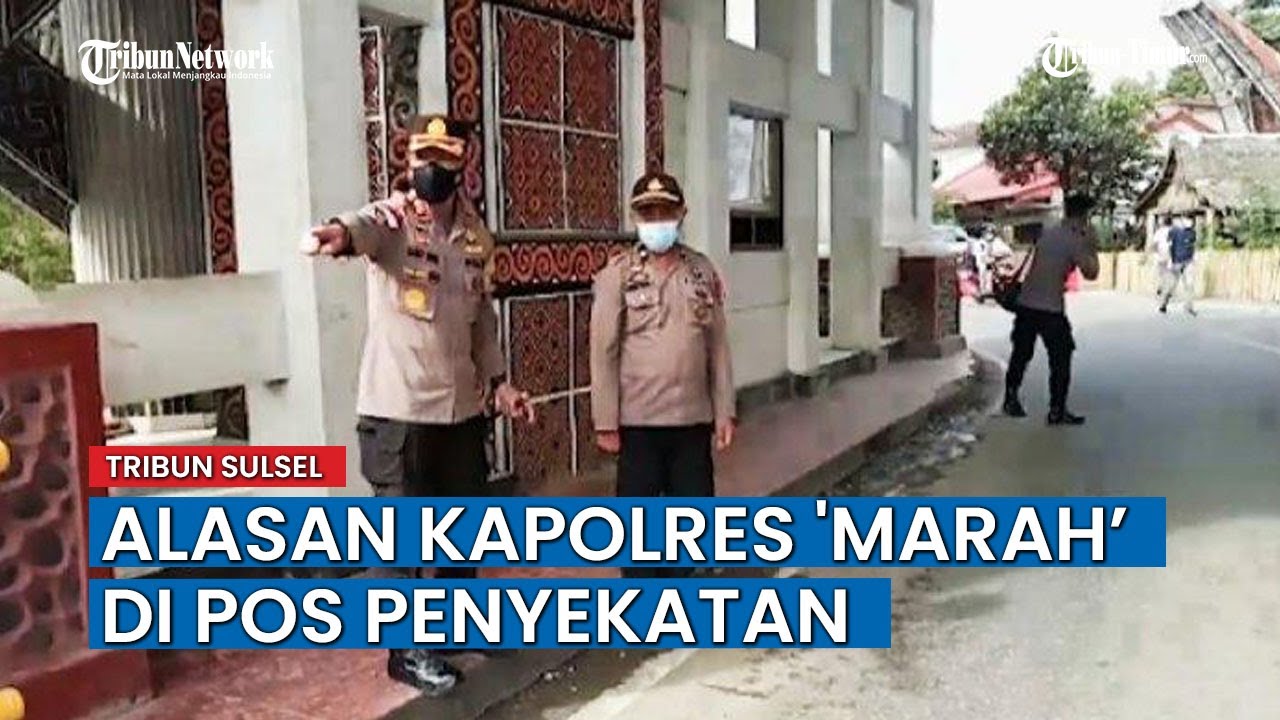 Kapolres 'Marah-marah' di Pos Penyekatan Salubarani