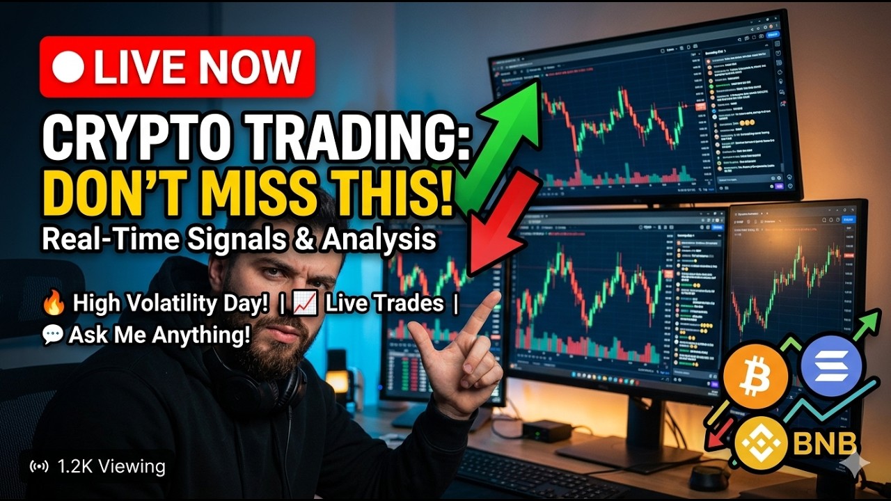 🔴 LIVE: Trading The Breakout! Live Crypto Charting & Analysis 🚀