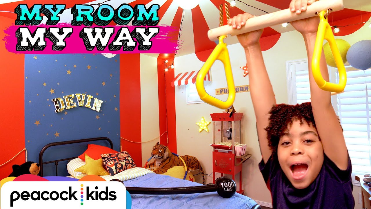 A TRAPEZE in My New CIRCUS BEDROOM 🎪 | MY ROOM MY WAY