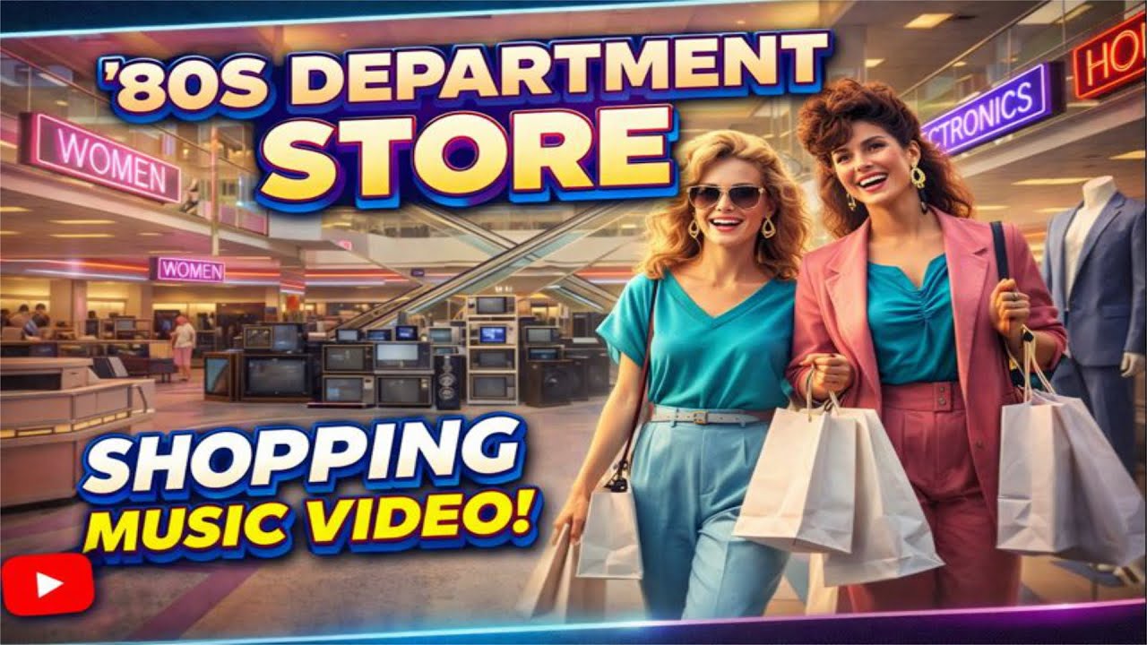 Back to the 80s Mall ✨ | Retro Department Store Scene + Easy Listening Muzak