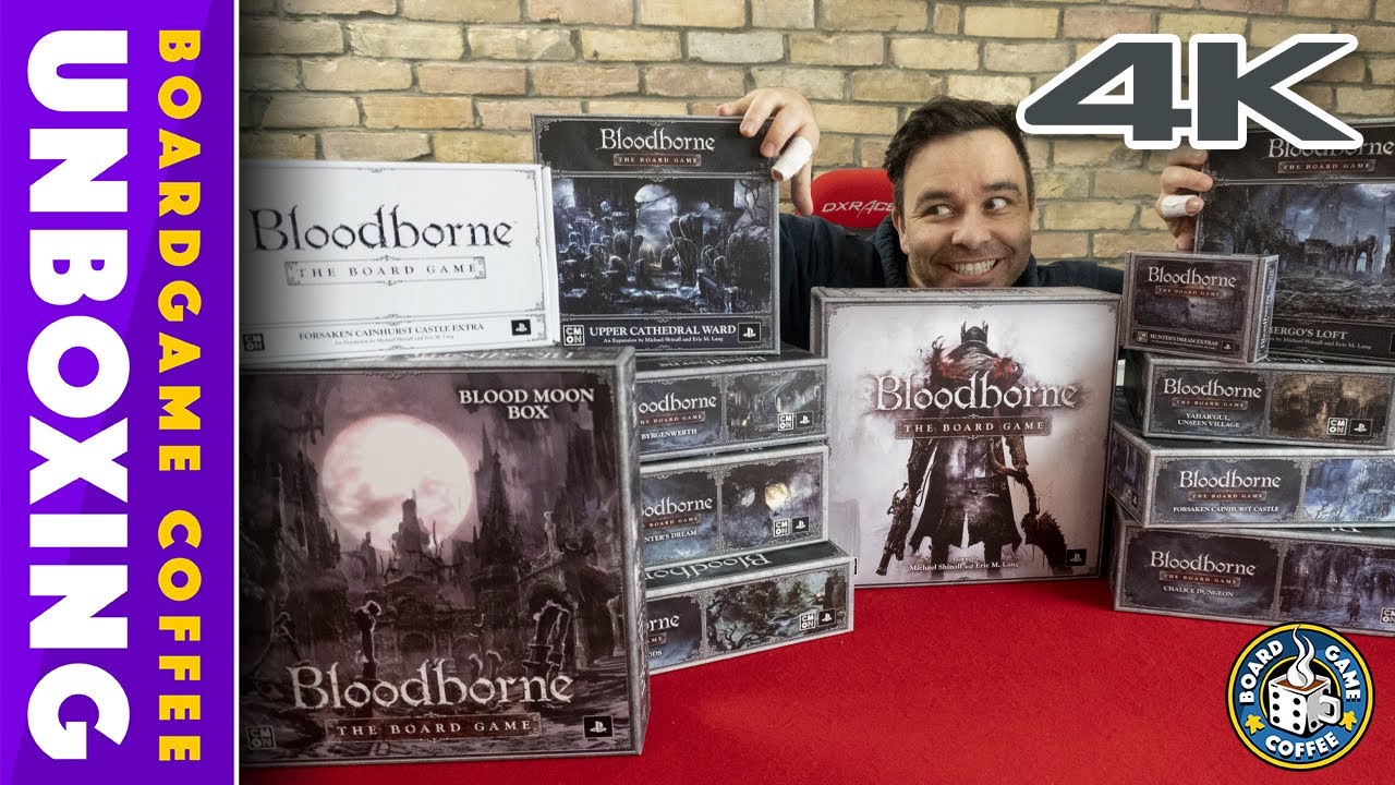 Bloodborne The Board Game with Expansions 4K Unboxing