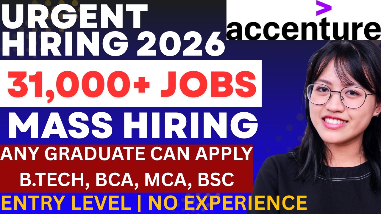 Accenture mass hiring for FRESHERS (0-2 years) | Off campus hiring | 5-25 LPA Jobs | Bulk Hiring