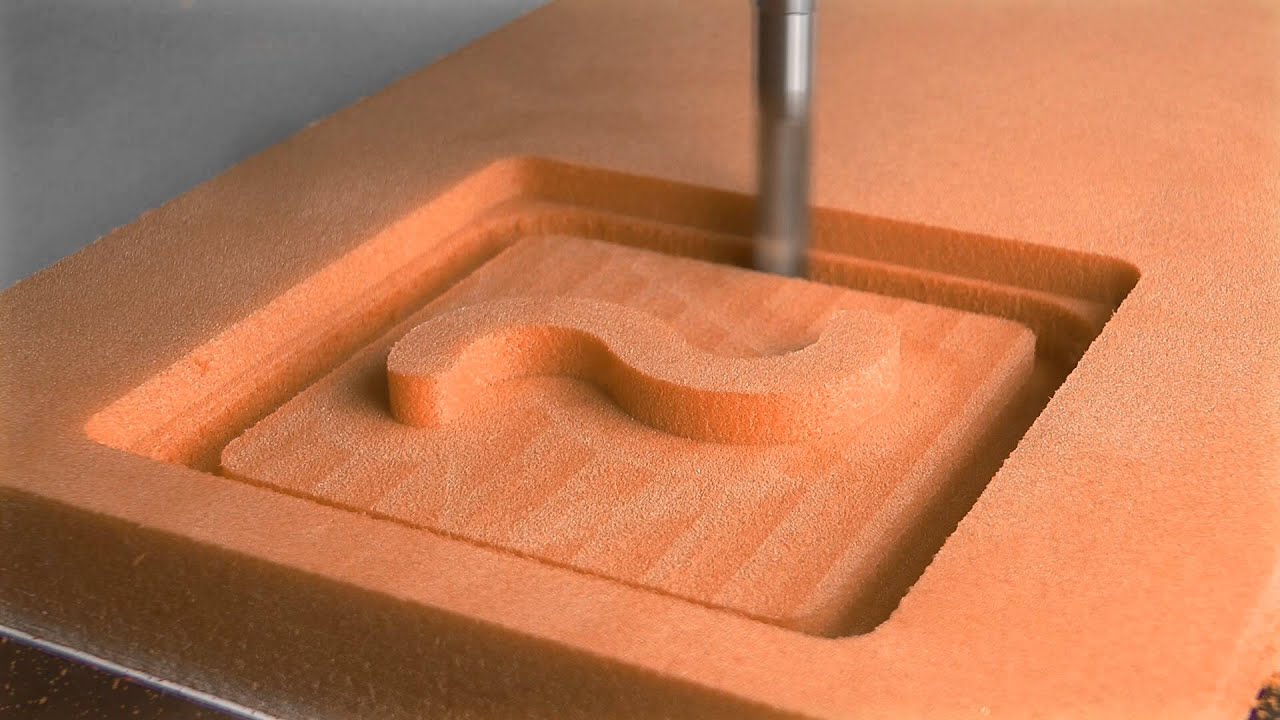 DATRON Schaumstofffräser - Hochgeschwindigkeits-Fräsen von PU-Schaum