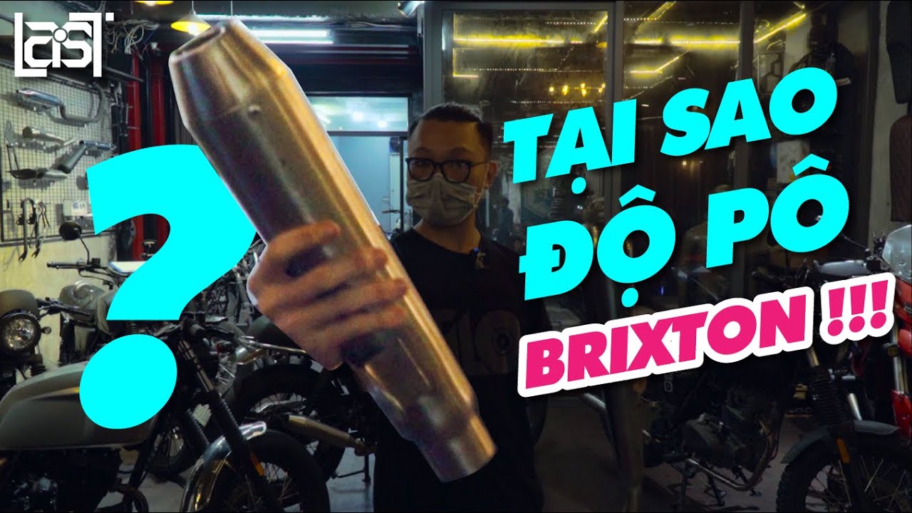 Tại sao #Brixton #CafeRacer của Last lại đi pô độ Cardinals, không đi pô zin