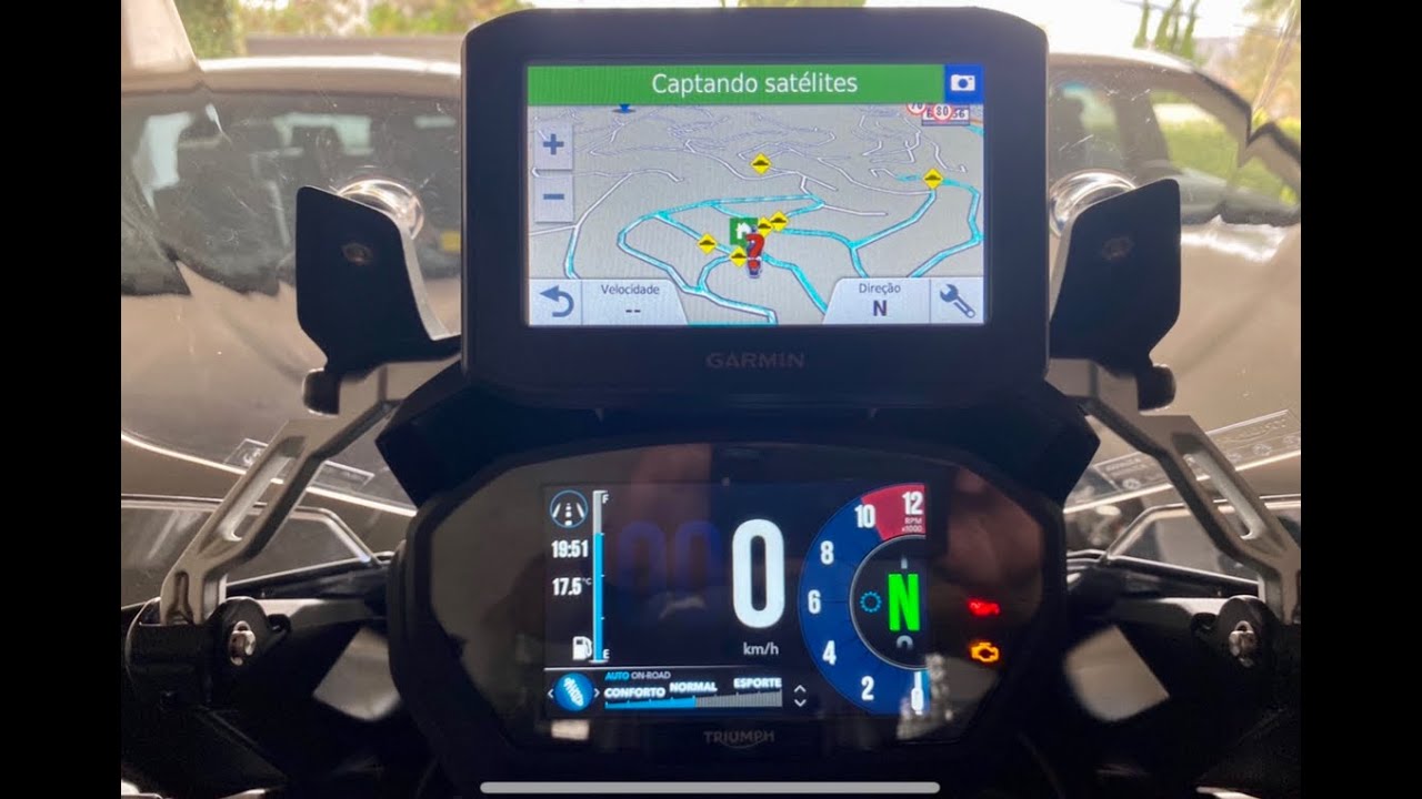 COMO INSTALAR GPS  EM TRIUMPH TIGER 1200 #10    HOW TO INSTALL GPS IN TRIUMPH TIGER 1200 #10