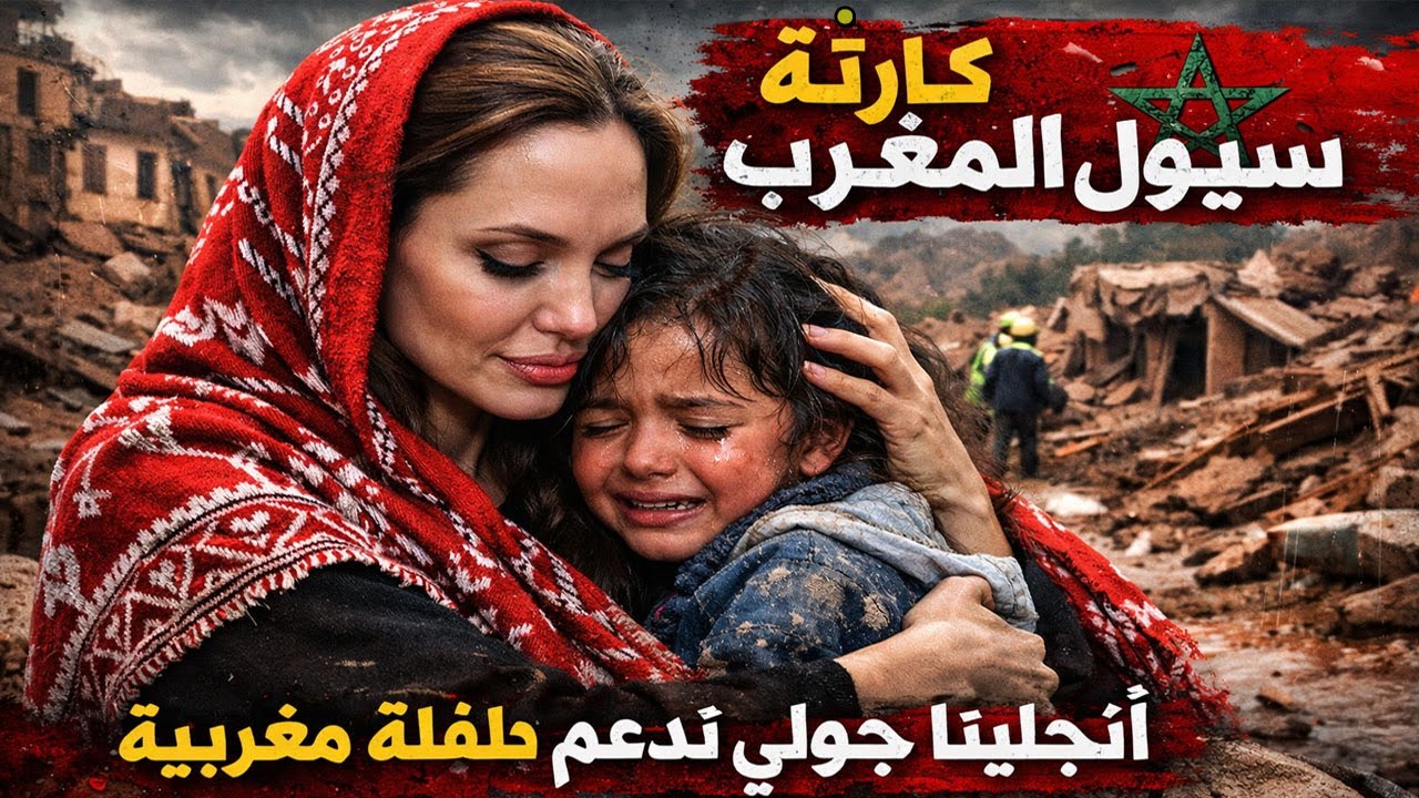 بالفيديو🔴انبهار الإعلام العالمى بعد زيارة انجيلينا جولى للمغرب وتدعم متضررين السيول بدعم غير مسبوق !