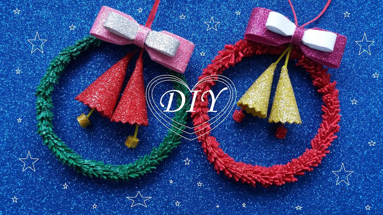🎄DIY🎄 Новогодние Игрушки 2021 на елку из фоамирана 🎄 DIY Christmas ornaments foam🎄