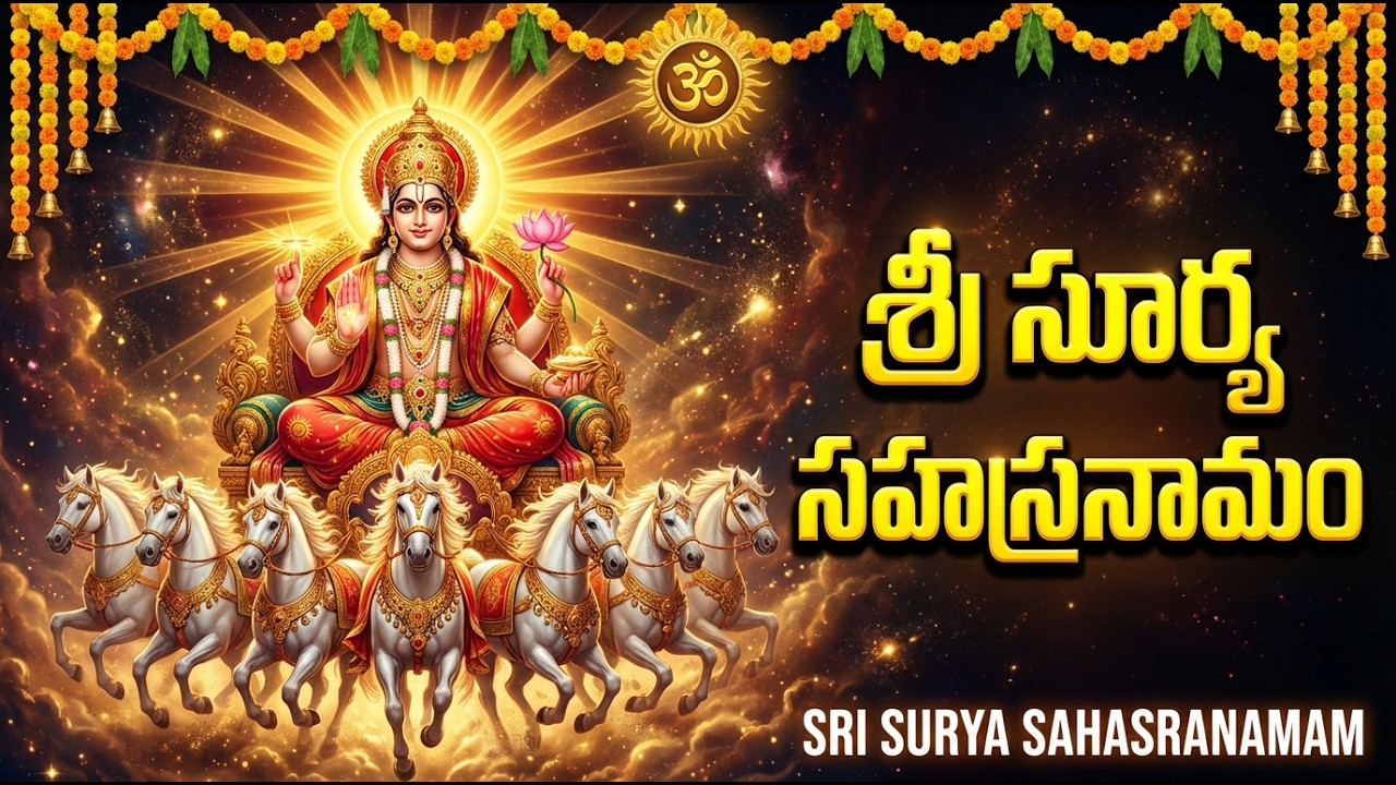 శ్రీ సూర్య సహస్రనామ స్తోత్రం | Surya Sahasranama Stotram | Surya Bhagwan Devotional Songs Telugu