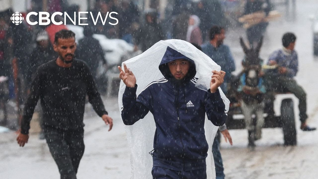 Palestinians in Gaza flooded out by heavy rainfall