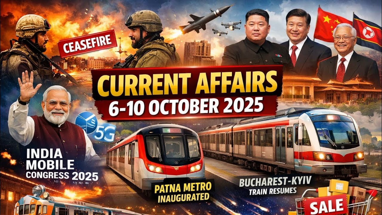 LEC 07) 6th to 10th October 2025 current affairs