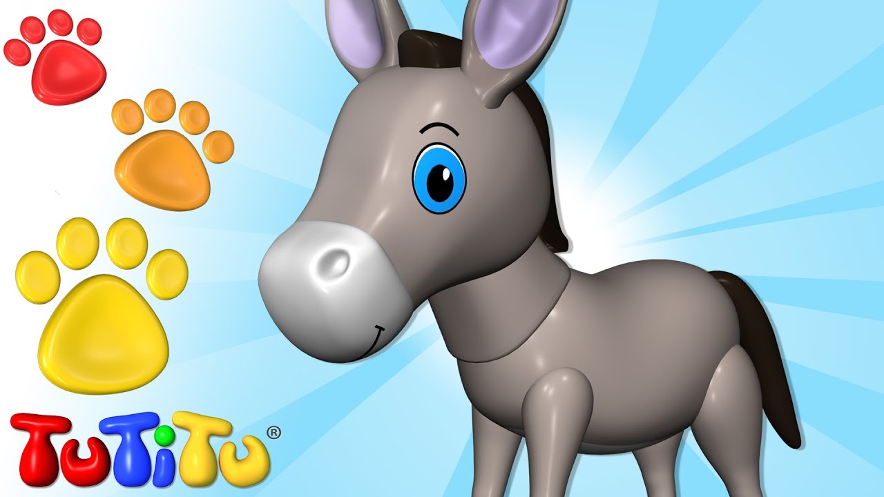 Burro  - Aprende nombres de animales con TuTiTu