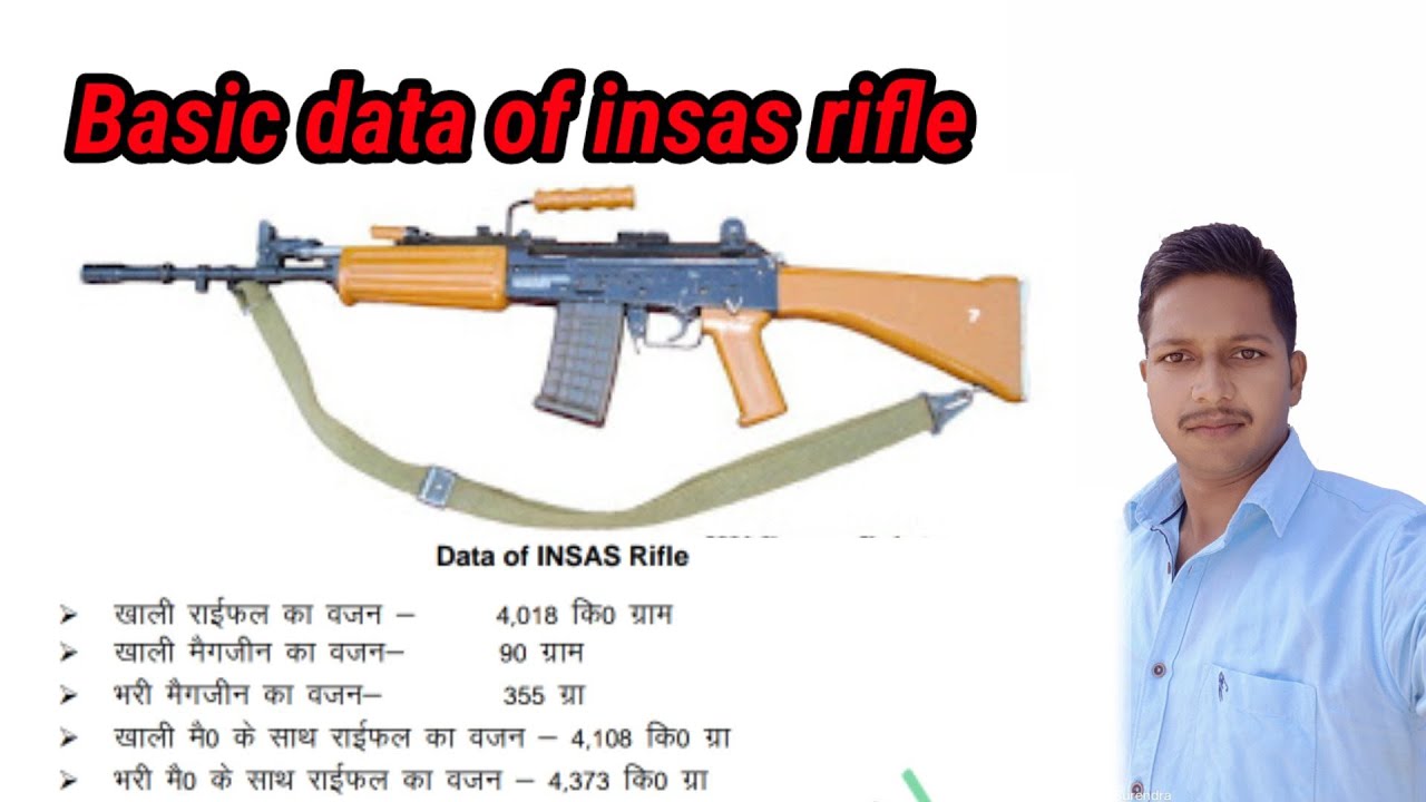technical data of insas rifles | insas rifle ke general data in Hindi |5.56 mm insas rifles data in