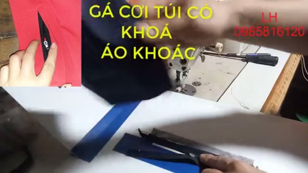 hướng dẫn sử dụng cơi túi áo có khóa bằng gá meca CHO NGƯỜI MỚI