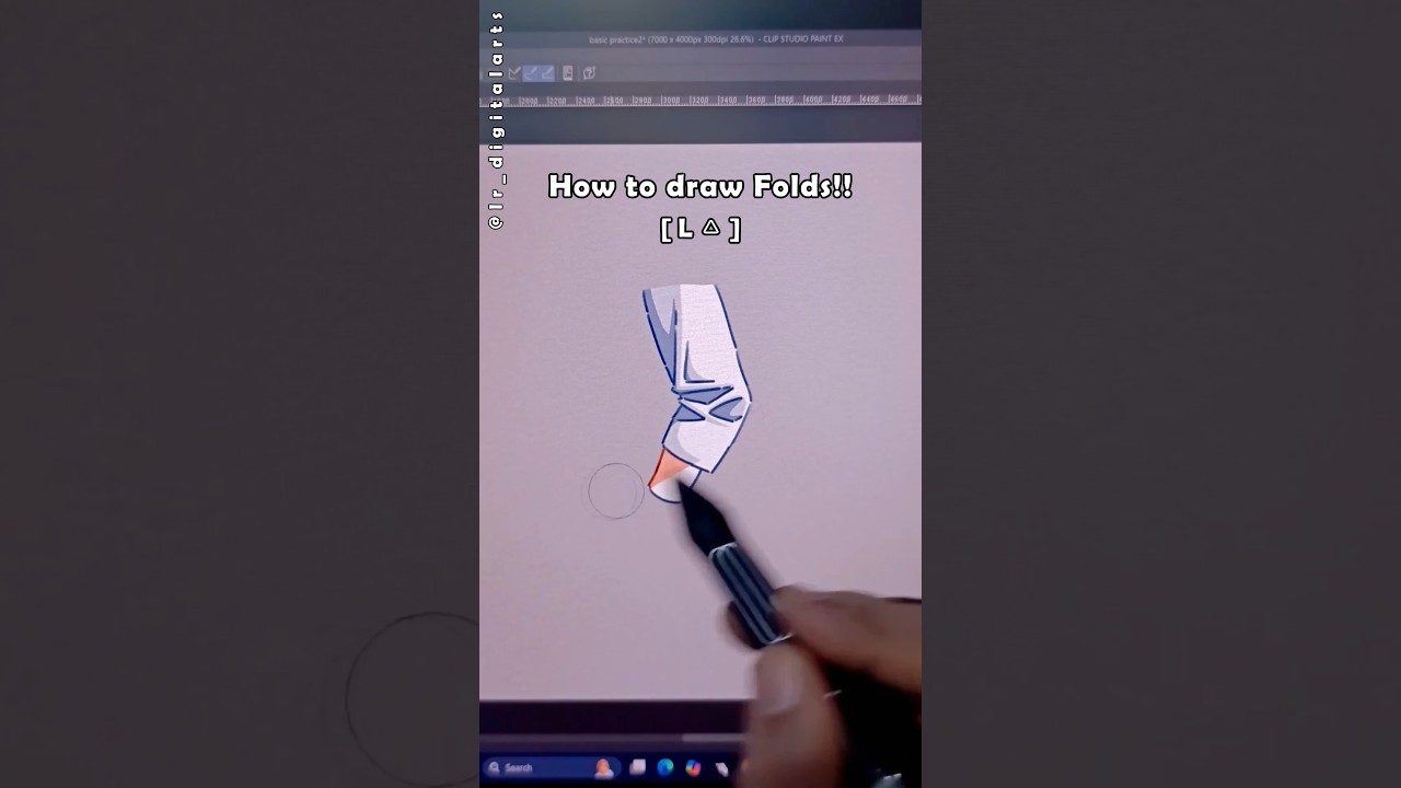 Draw Perfect Folds with THIS Hack! (XYZ Method) 🎨