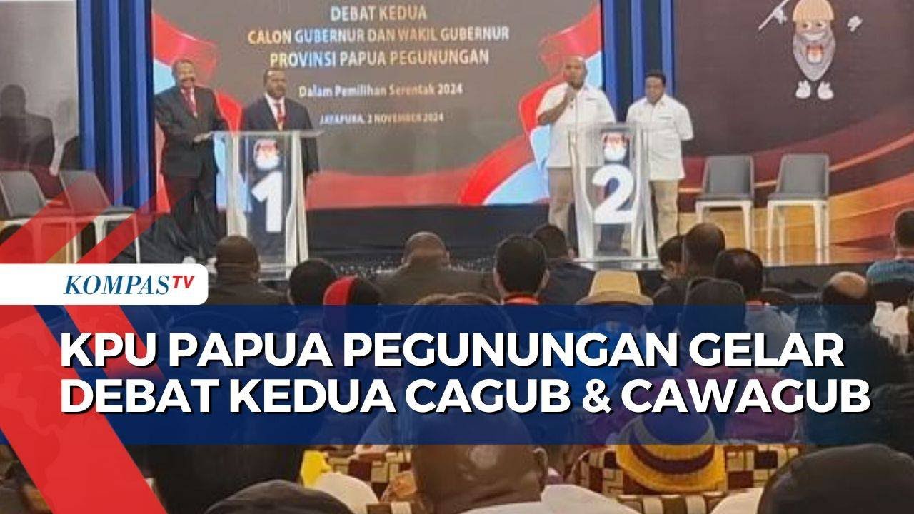 Debat Kedua Pilgub Papua Pegunungan, 2 Paslon Berkomitmen Ciptakan Pemilu Damai