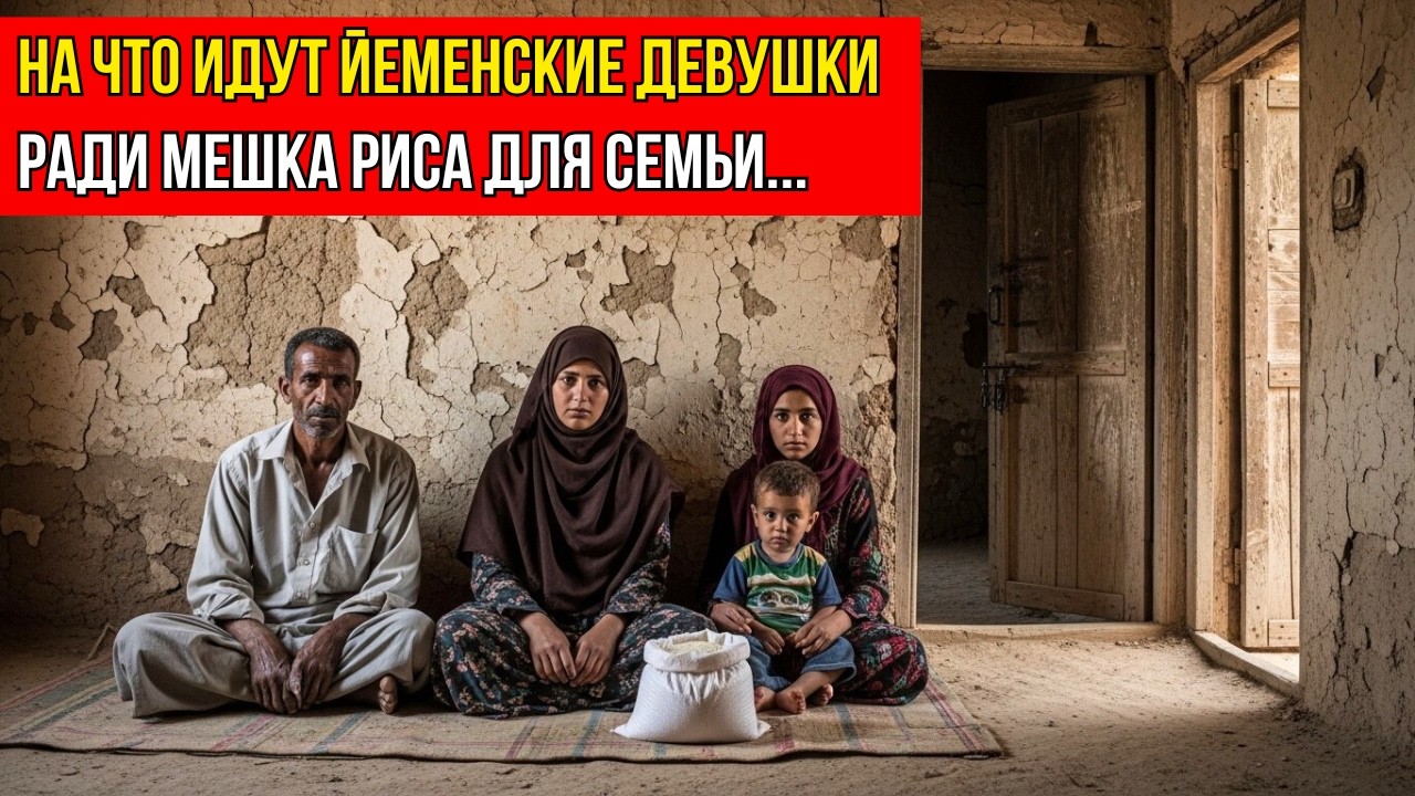 ИЗ-ЗА ГОЛОДА В ЙЕМЕНЕ СЕМЬЯ ОТДАЛА ДЕВУШКУ МУЖЧИНЕ, У КОТОРОГО БЫЛА ЕДА